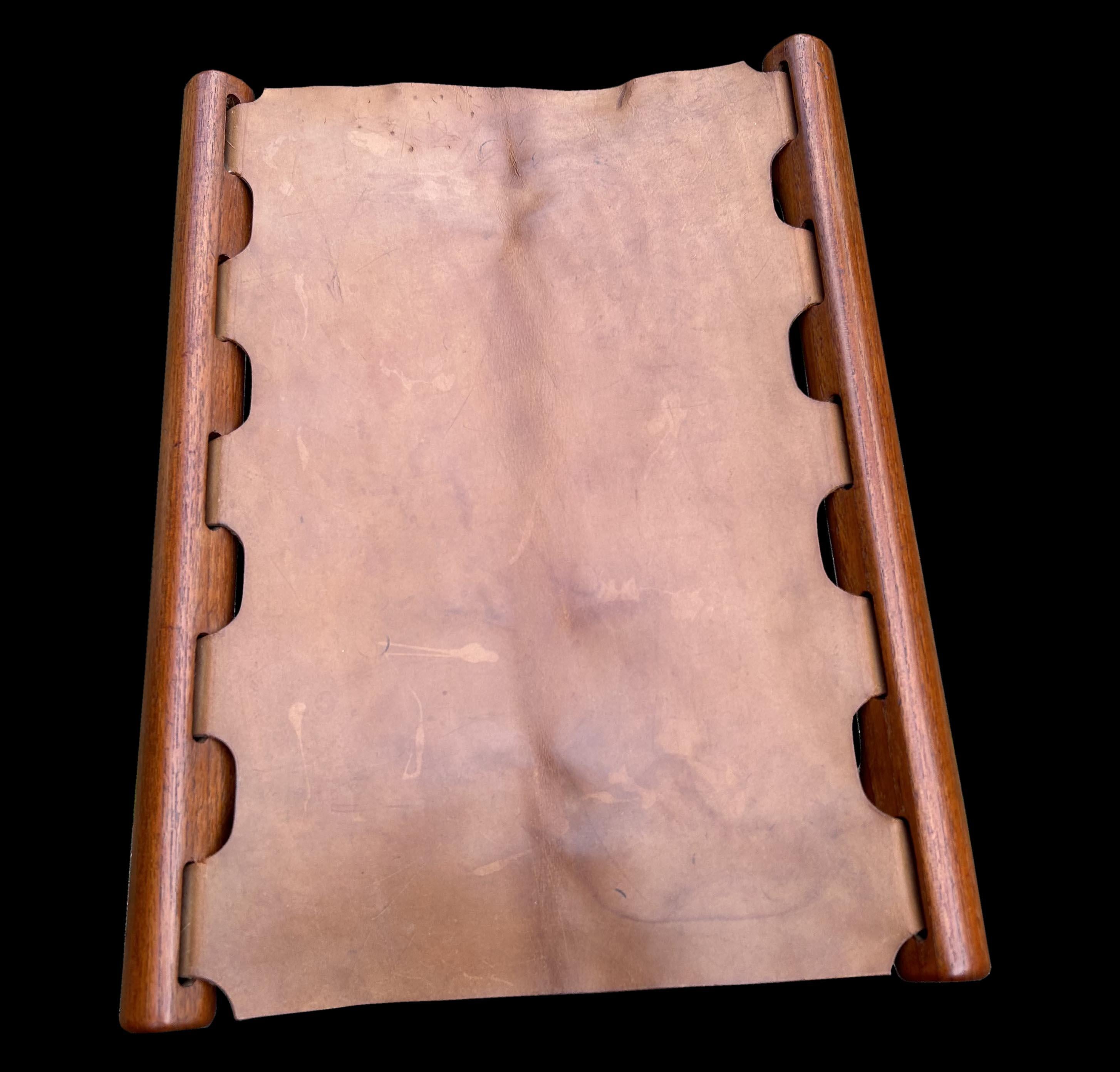 Danish Original 'Gold Hill' Folding Stool by Poul Hundevad For Sale