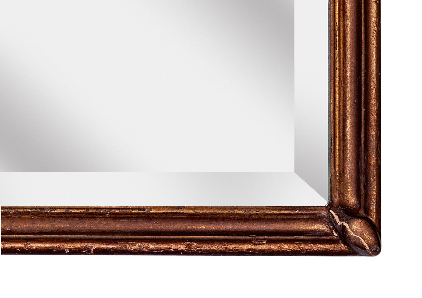 horizontal gold mirror