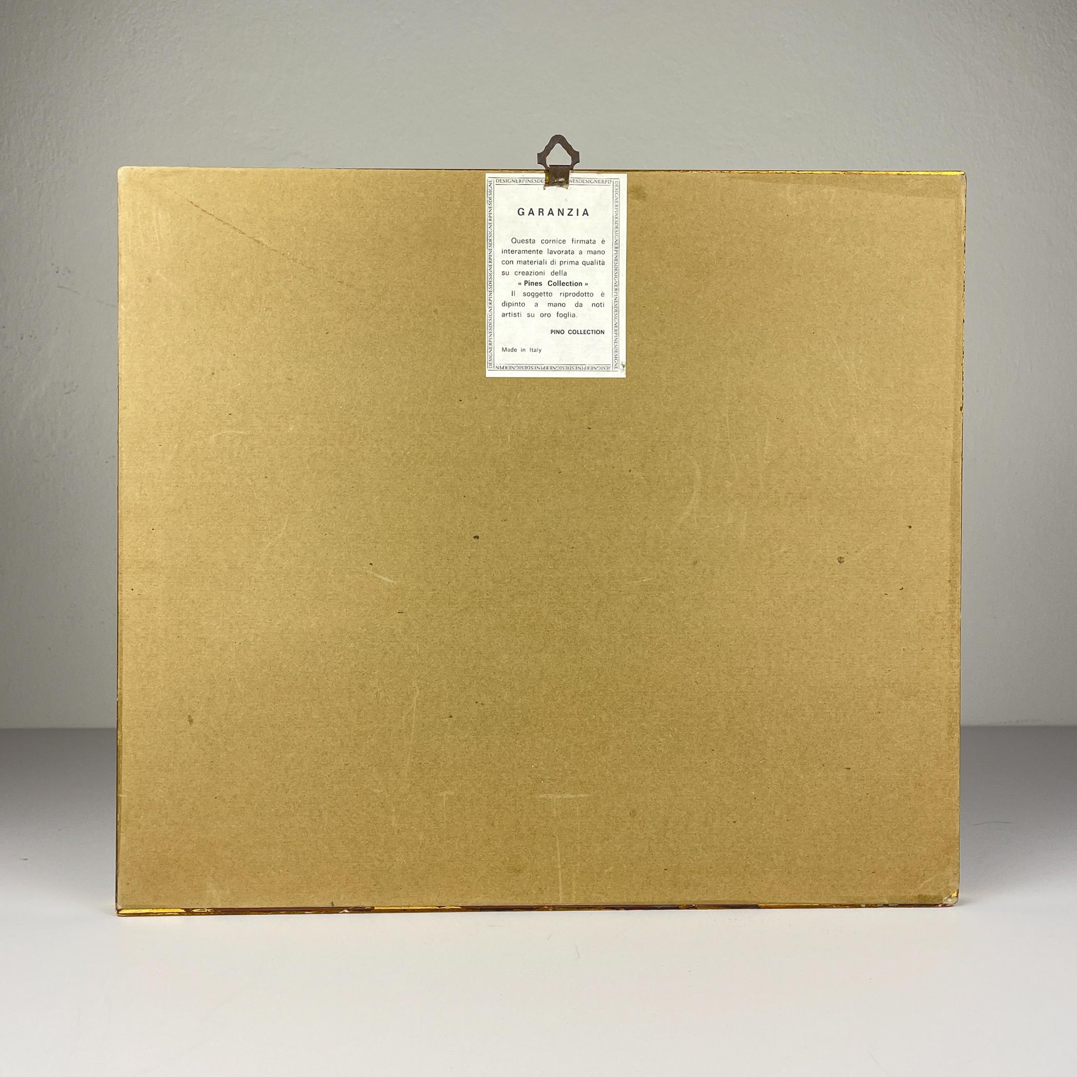 Original Kollektion Kiefern mit Blattgold-Gravur 23K von A. Carullo, Italien, 1980er Jahre (20. Jahrhundert) im Angebot