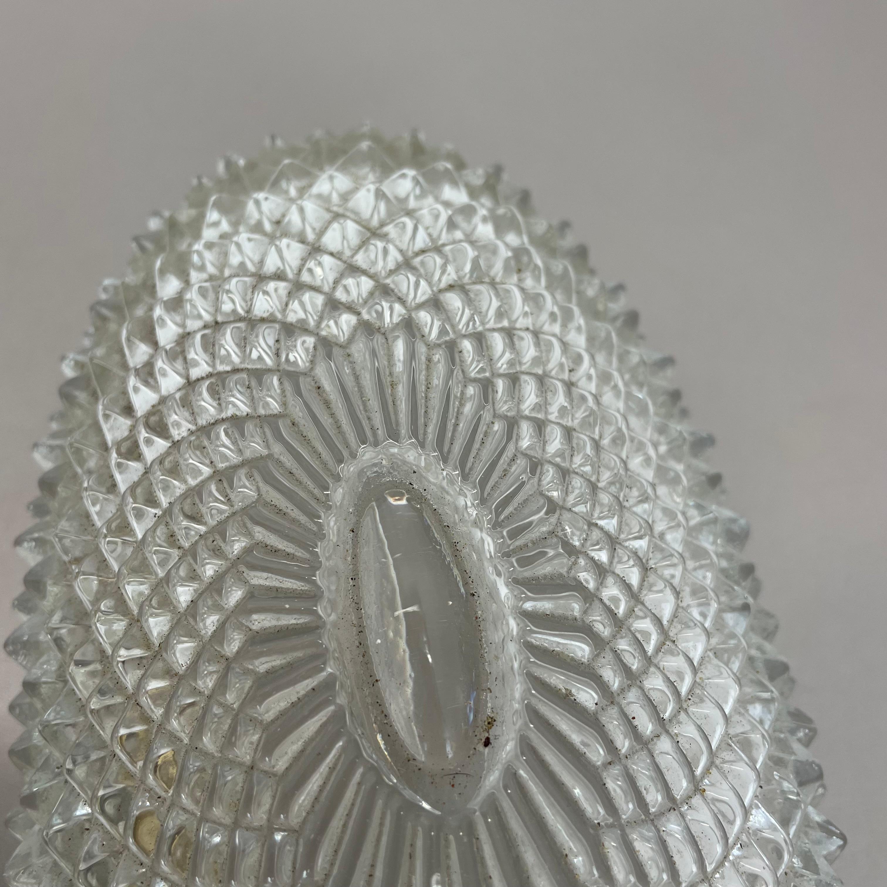 Originale applique in vetro dorato di Glashütte Limburg, anni '70 in vendita 8
