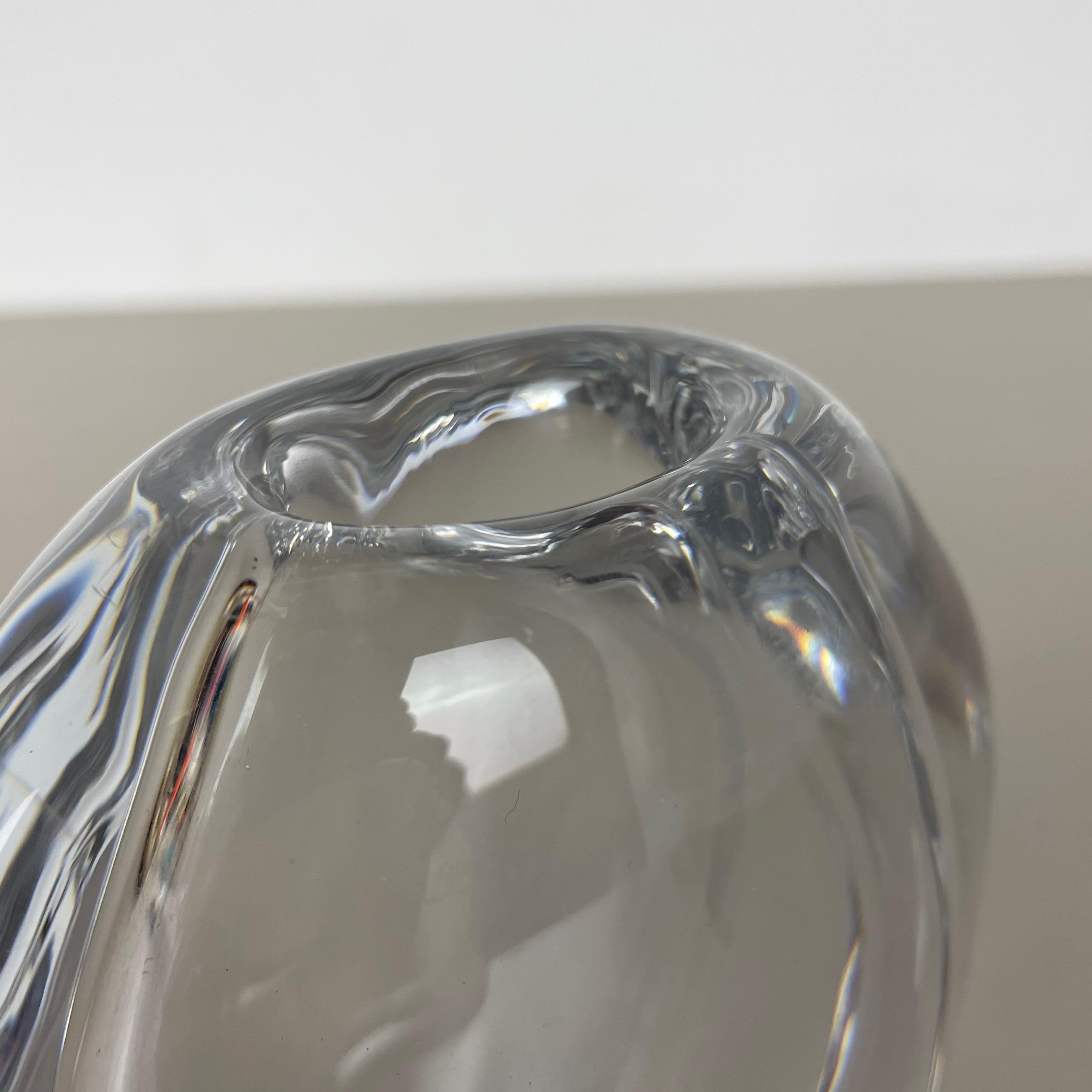 Original Göran Wärff Drop 2, 1kg Glass Object Vase for Kosta Boda AB Sweden, 1960 7