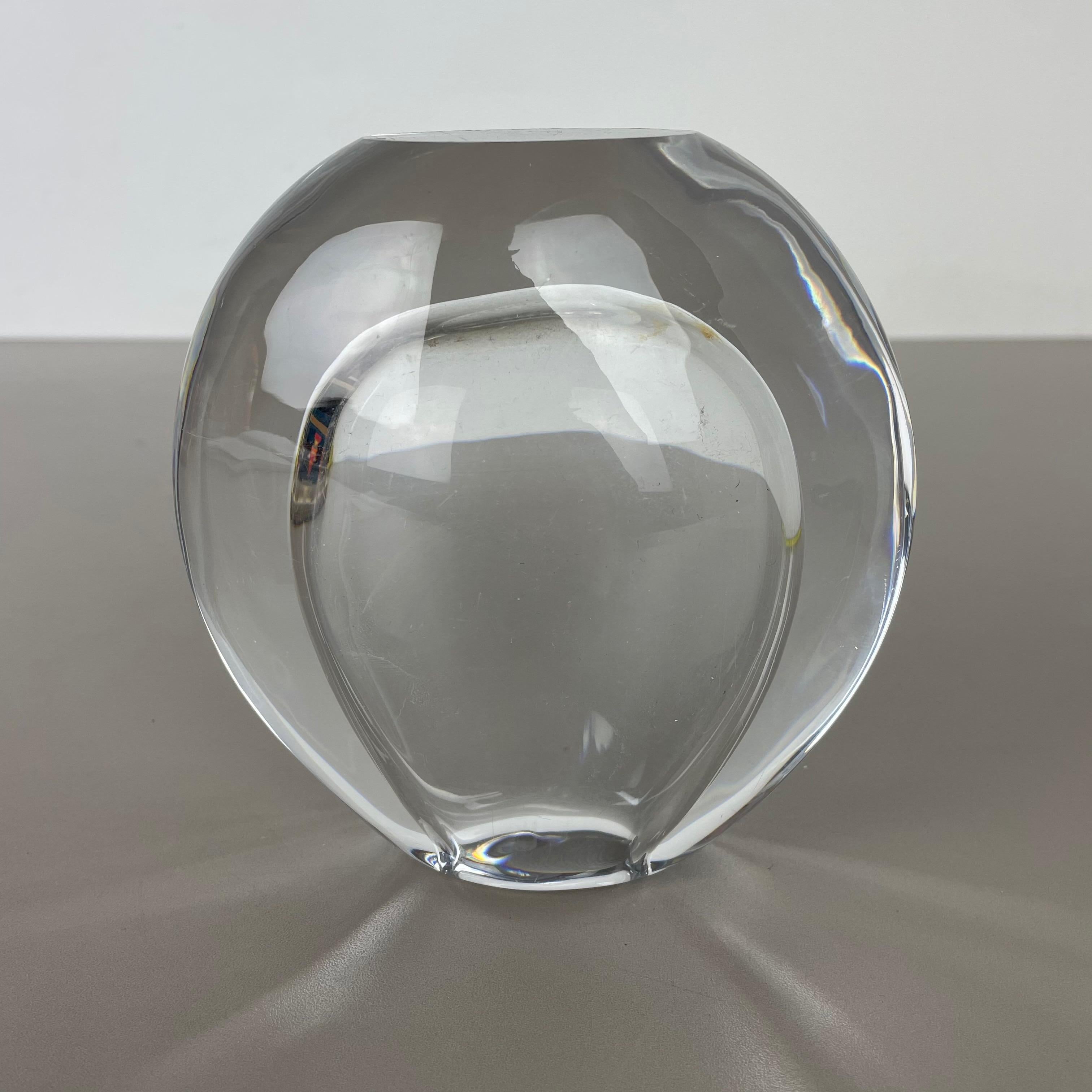 Original Göran Wärff Drop 2, 1kg Glass Object Vase for Kosta Boda AB Sweden, 1960 11
