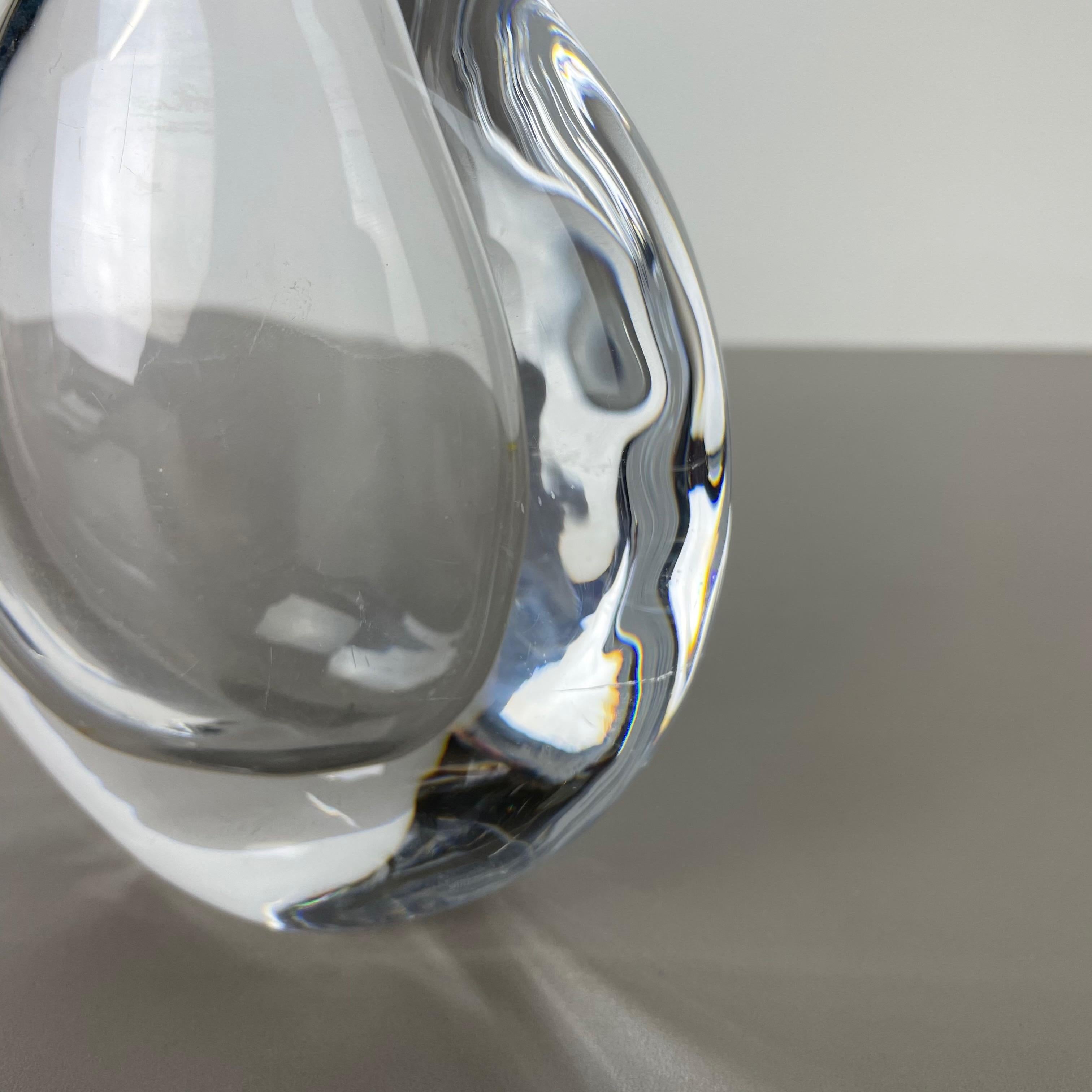 Original Göran Wärff Drop 2, 1kg Glass Object Vase for Kosta Boda AB Sweden, 1960 2