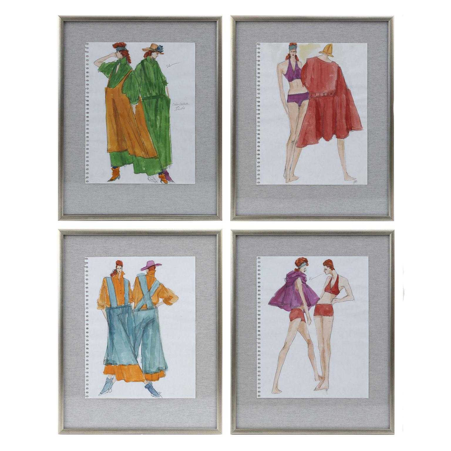 Original Gordon Henderson Fashion Sketches For Sale 3