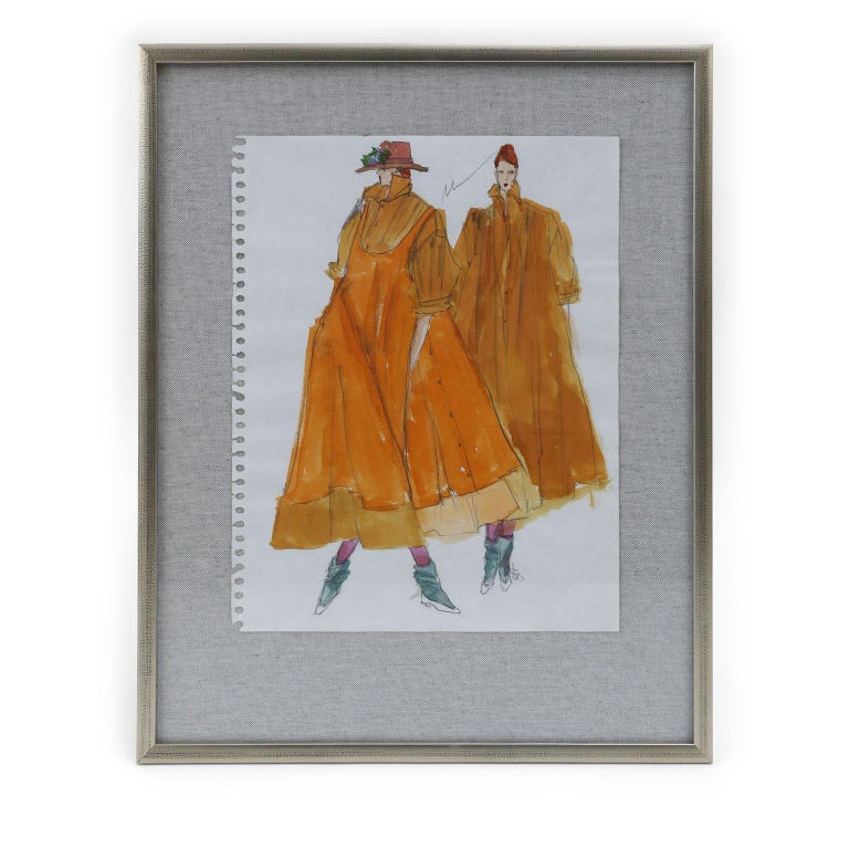Original Gordon Henderson Fashion Sketches For Sale at 1stDibs
