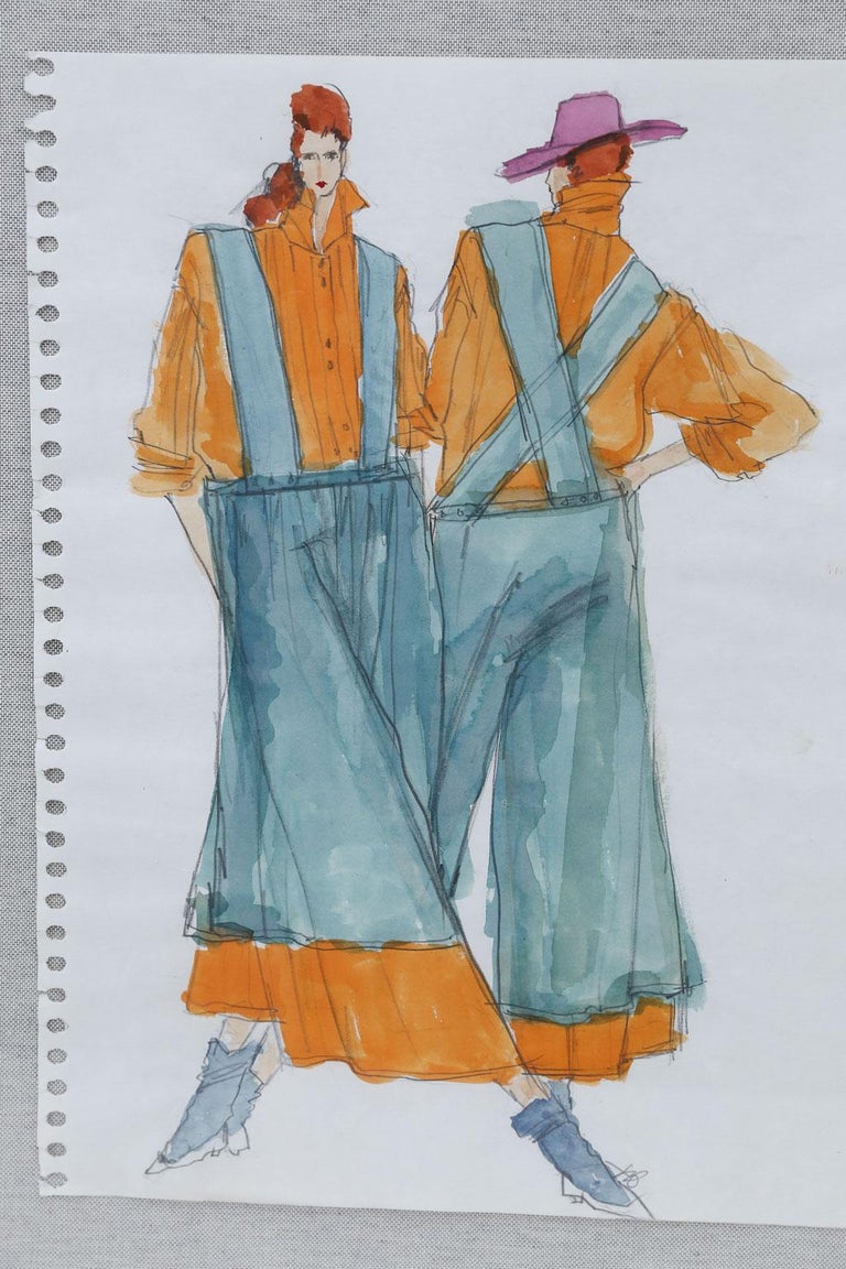 Original Gordon Henderson Fashion Sketches For Sale at 1stDibs