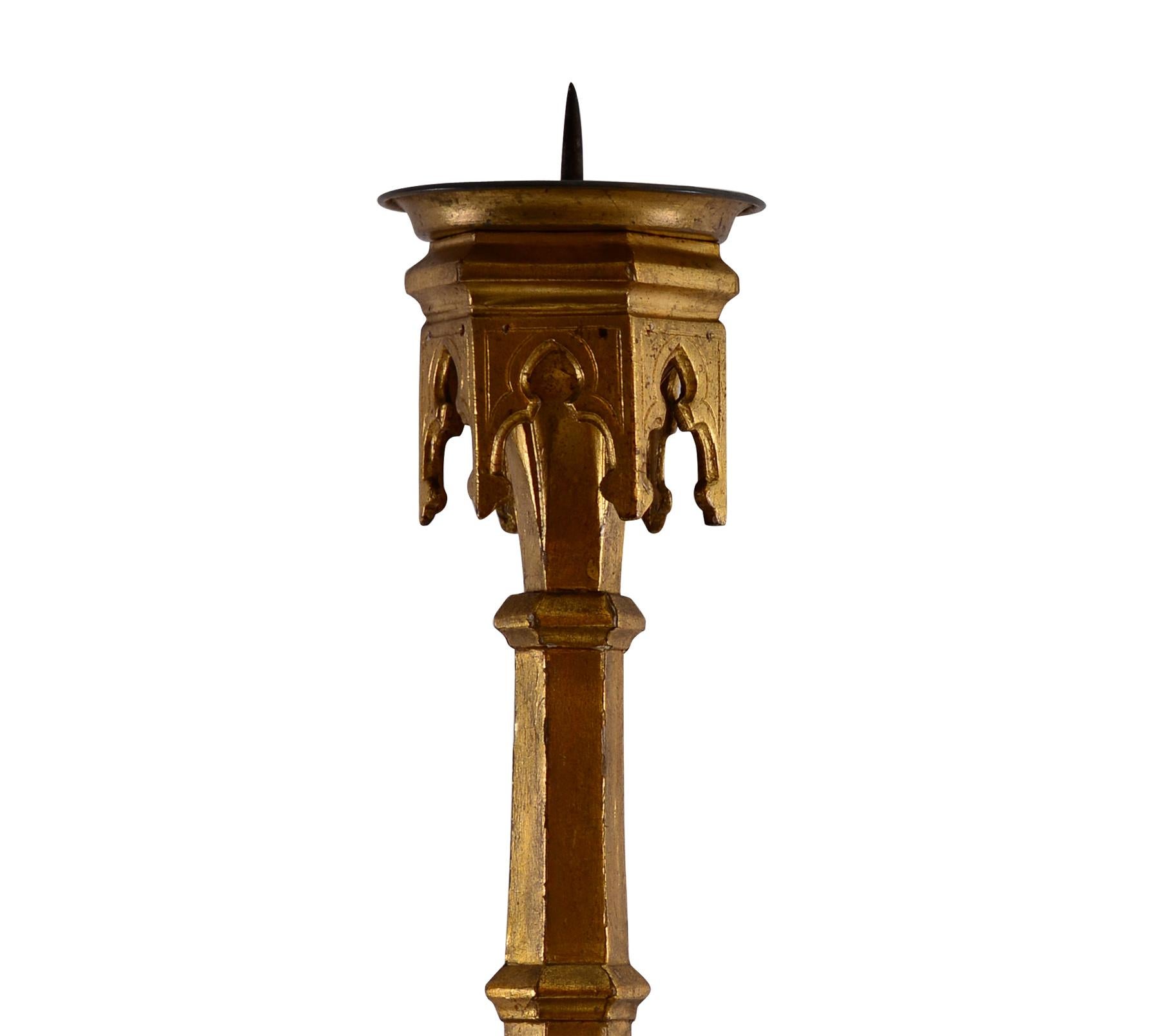 Gotico Candelieri originali in stile gotico 1860 Imperatore del XIX secolo della Casa d'Asburgo in vendita