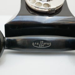 Telephone GPO original en bakélite noire