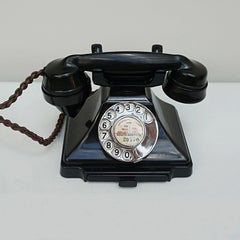 Original GPO Model 232F Black Bakelite Telephone