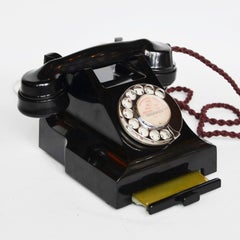 Original GPO Model 312L Black Bakelite Telephone Full Working Order