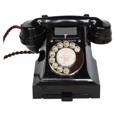 Retro Original GPO Model 312L Black Bakelite Telephone Full Working Order