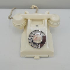 Original GPO Model 332L Cream Bakelite Telephone Full Working Order