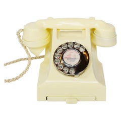 Original GPO Modell 332L Elfenbein Bakelit Telefon Voll funktionsfähig