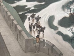 Original GPO poster by H S Williamson, Relays carrying the King’s messages, 1482