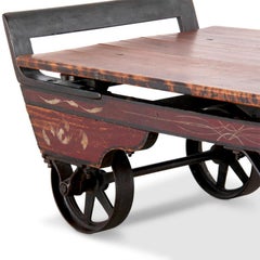 Original Grain Scale/Hand Cart Coffee Table