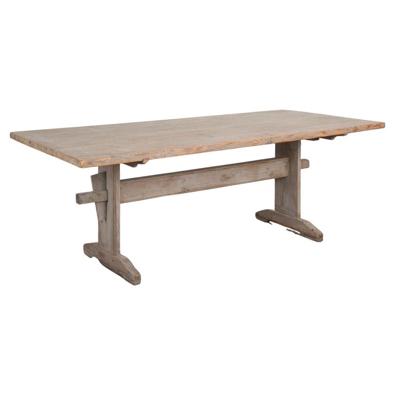 Original Table Original Grey Painted Farm Table Dining Table from Sweden, circa 1880 ...