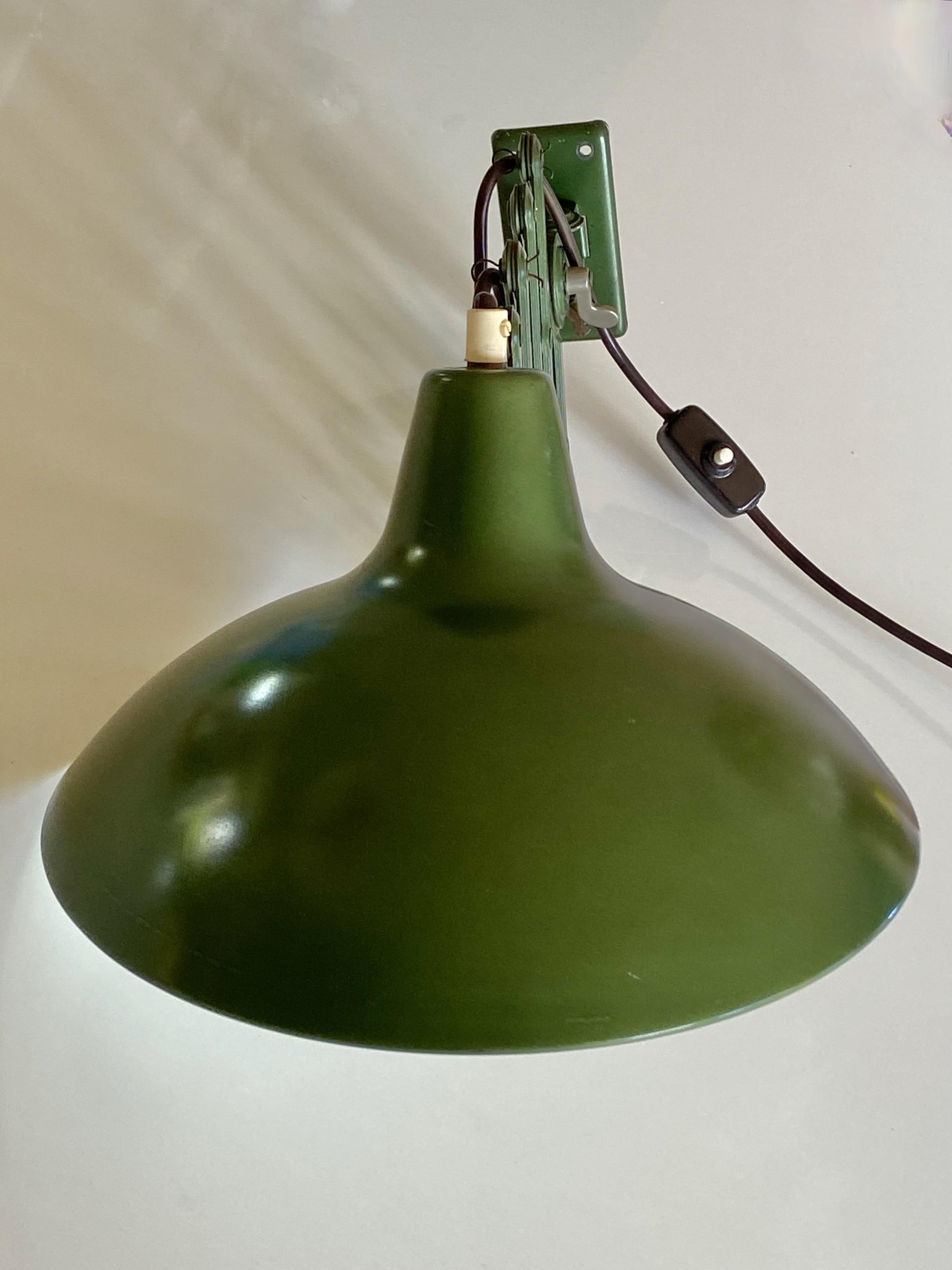 Original Green Christian Dell Wall Lamp 6719 by Kaiser Idell, Germany 4