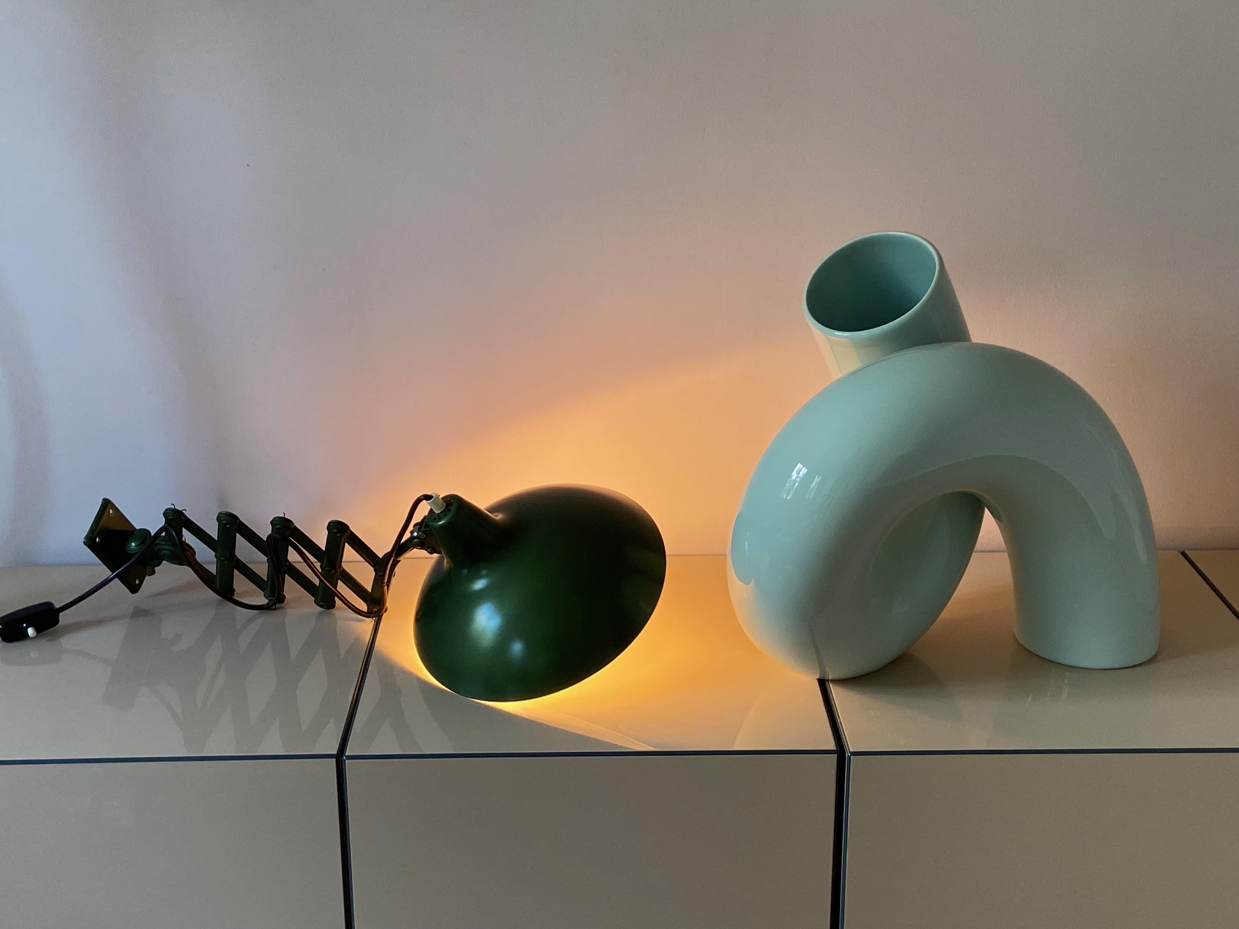 Original Green Christian Dell Wall Lamp 6719 by Kaiser Idell, Germany 6