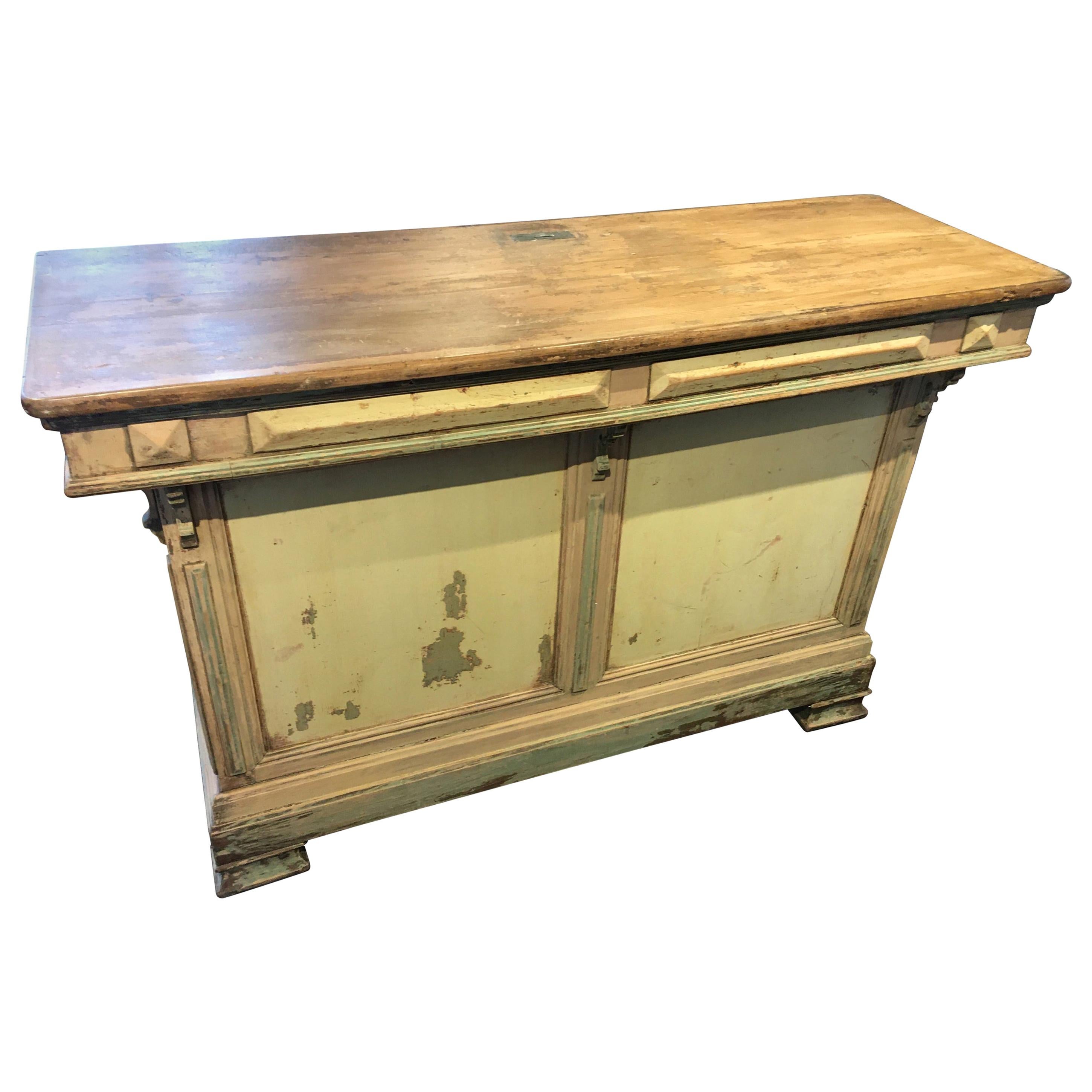 Painted General Store Counter at 1stDibs