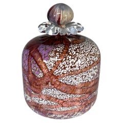 Bouteille de parfum originale de Guernsey Island Studio, en verre soufflé à la main, années 1980