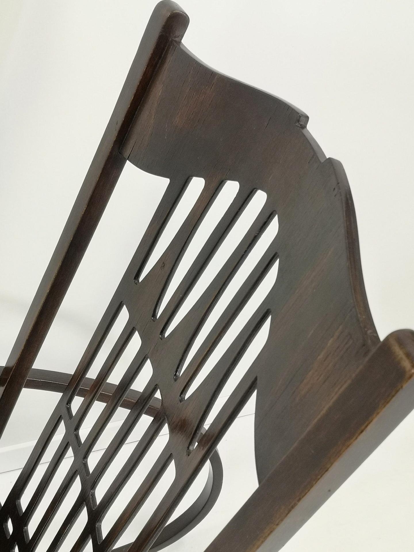 Original Gustav Siegel Bentwood Rocking Chair for Jacob & Josef Kohn, 1910s For Sale 6