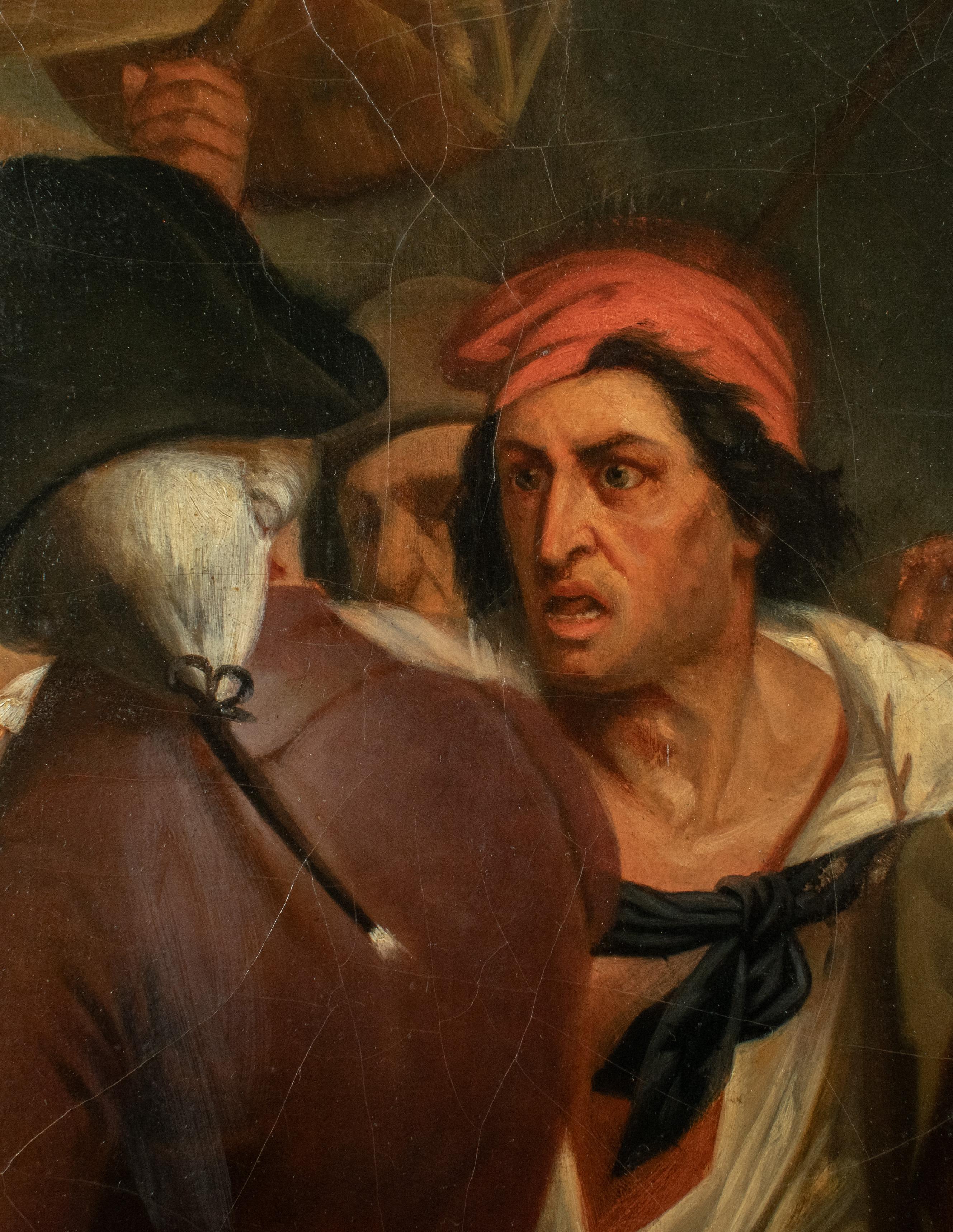 XIXe siècle Original H. Scheffer, Charlotte Corday, c.1830.  - Succession de Severin Wundermann en vente