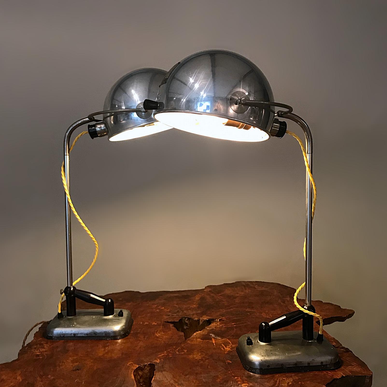 Original Hanau Bauhaus Globe Table Lamp, Alloy & Bakelit, 1930s, Germany 3
