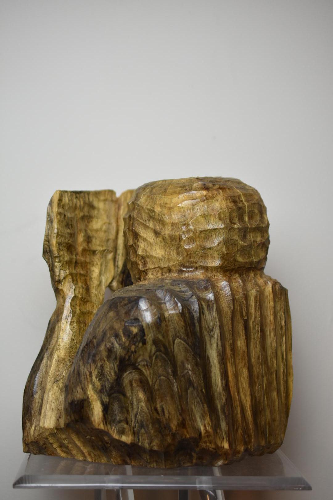 Original handgeschnitzte Original-Skulptur (Primitiv) im Angebot