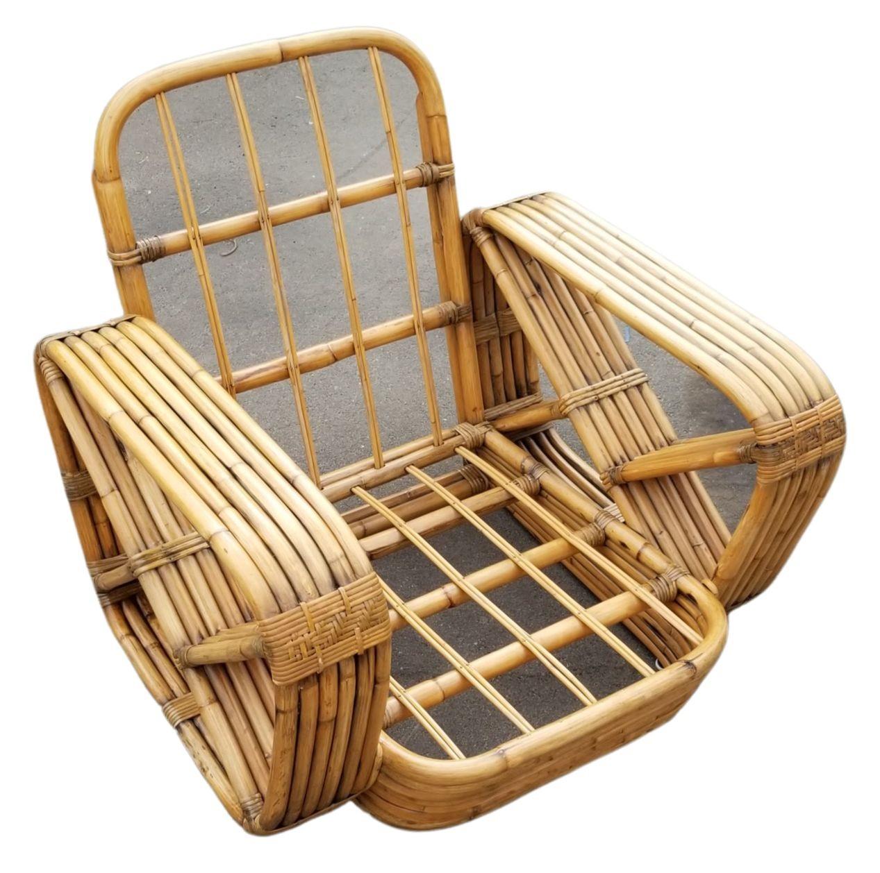 Original Hand Made Rattan By Paul Frankl, His Historic Six Strand Square Settee  5