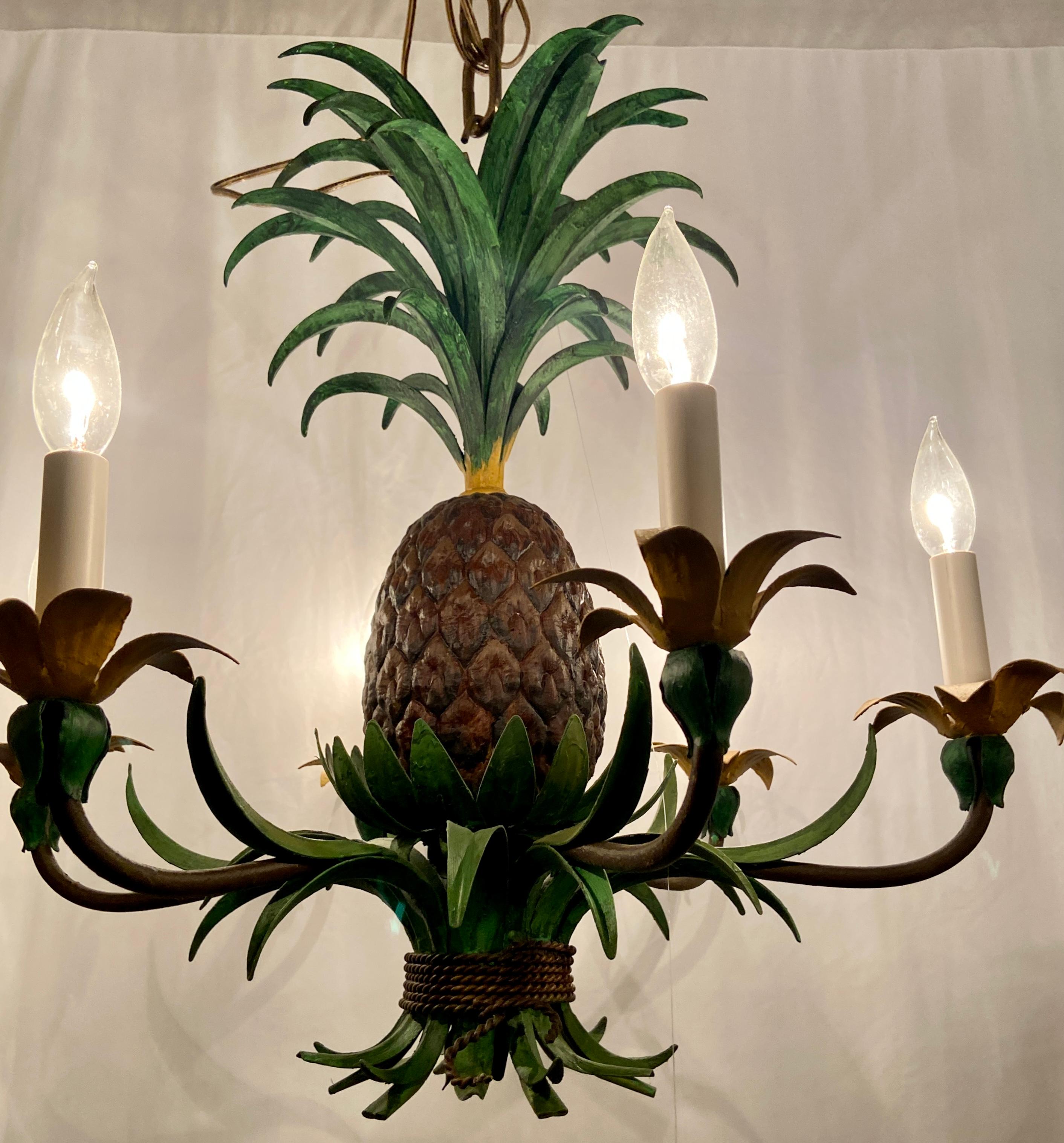 antique pineapple chandelier