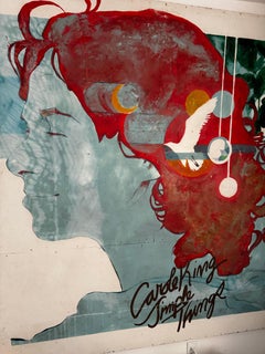 72x72 Original Hand-Painted Album Release Promotion Carole King’s Simple Things