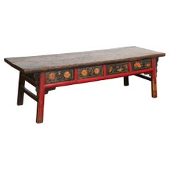 Original Hand Painted Coffee Table, China, circa 1820