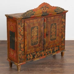 Original Hand Painted Small Cabinet, Austria circa 1800-20