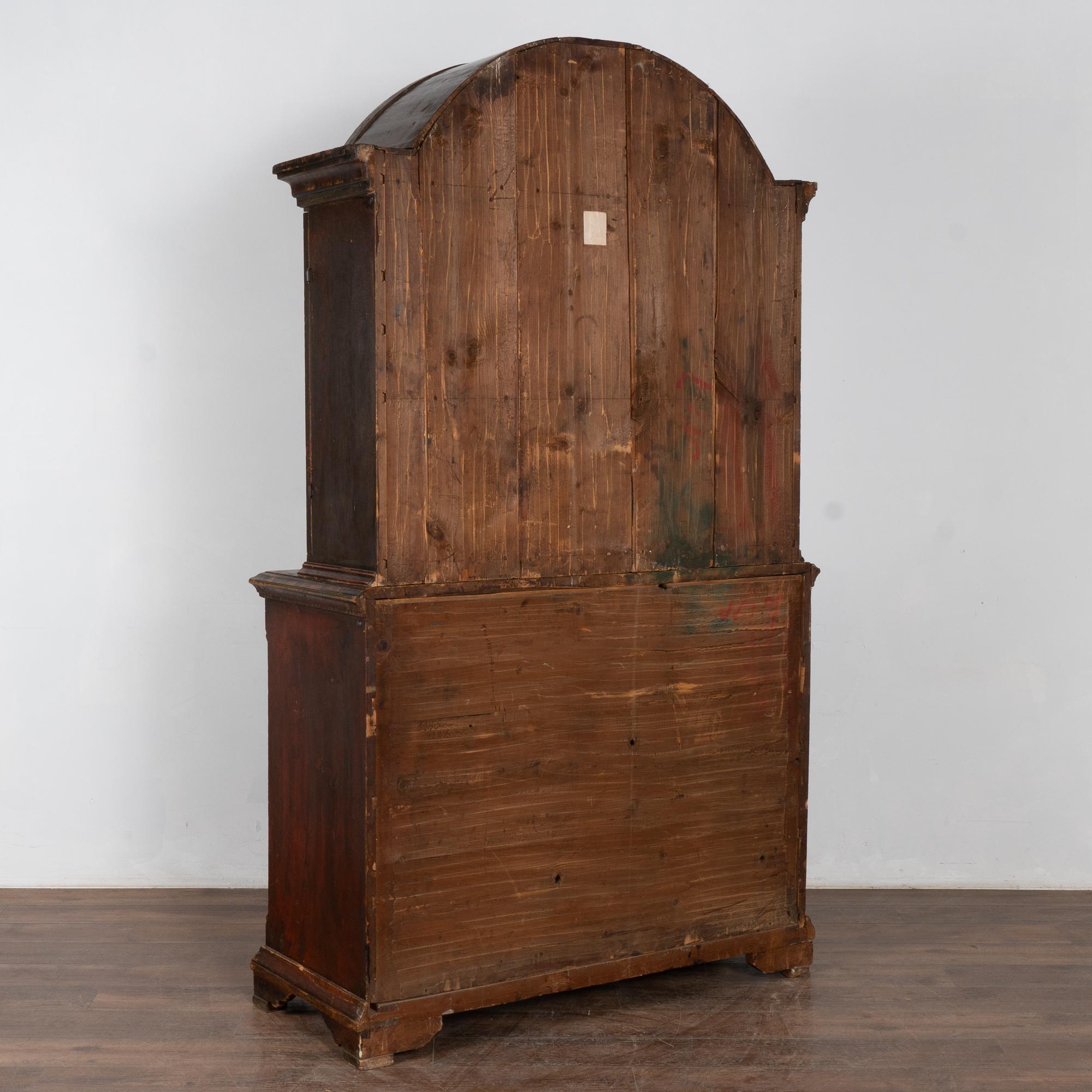 Original Hand Painted Swedish Cabinet Cupboard, Dated 1818 For Sale 6