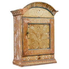 Original hand painted Swedish pine wall cabinet Original hand painted Swedish pine wall cabinet
