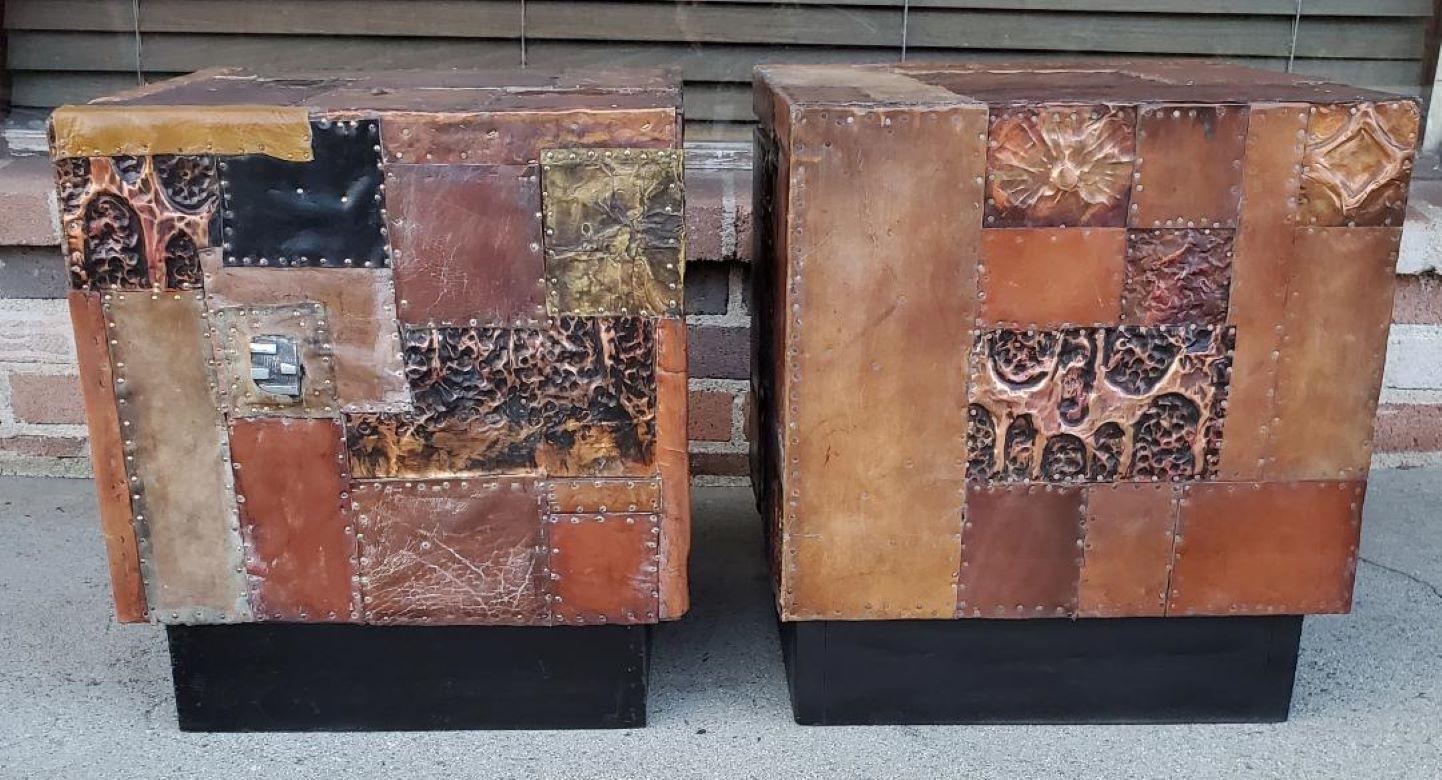 Bases de table originales brutalistes fabriquées à la main par l'artisan Lou Ramirez de Los Angeles en vente 4