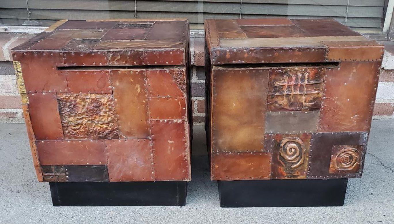 Bases de table originales brutalistes fabriquées à la main par l'artisan Lou Ramirez de Los Angeles en vente 5