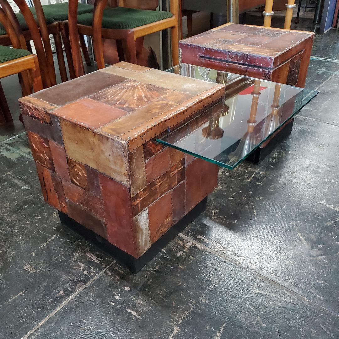 Bases de table originales brutalistes fabriquées à la main par l'artisan Lou Ramirez de Los Angeles en vente 11