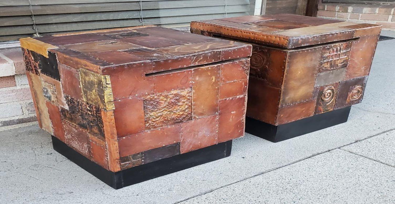 Américain Bases de table originales brutalistes fabriquées à la main par l'artisan Lou Ramirez de Los Angeles en vente