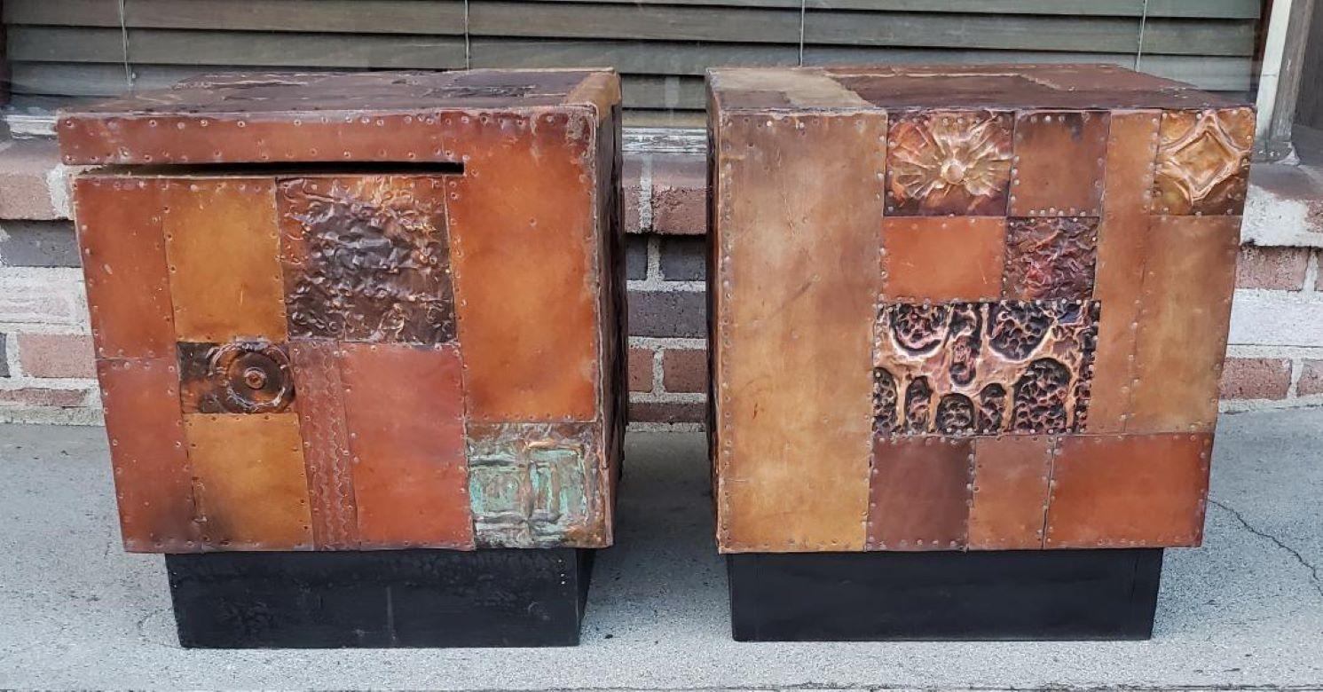Aluminium Bases de table originales brutalistes fabriquées à la main par l'artisan Lou Ramirez de Los Angeles en vente