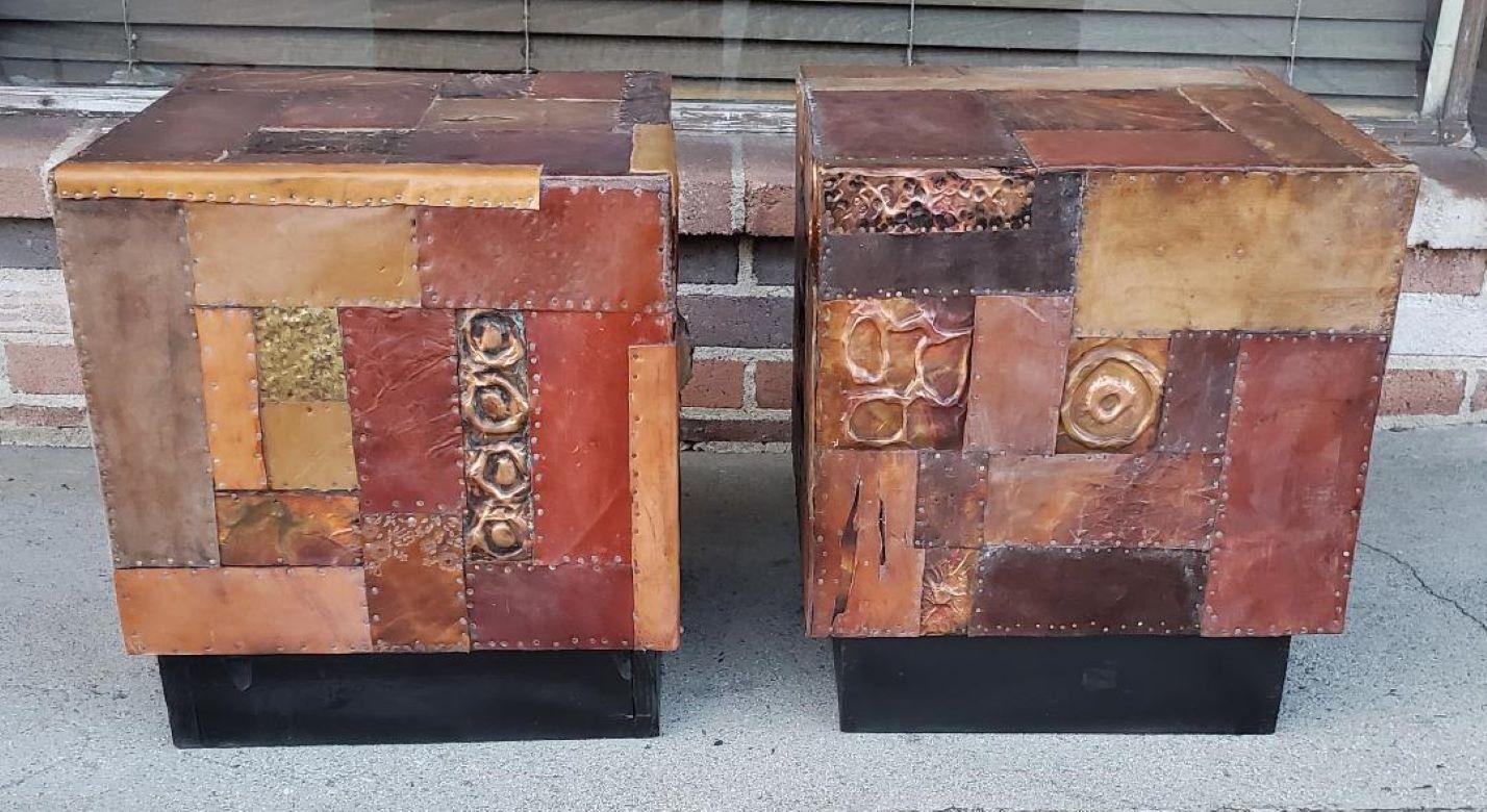 Bases de table originales brutalistes fabriquées à la main par l'artisan Lou Ramirez de Los Angeles en vente 2