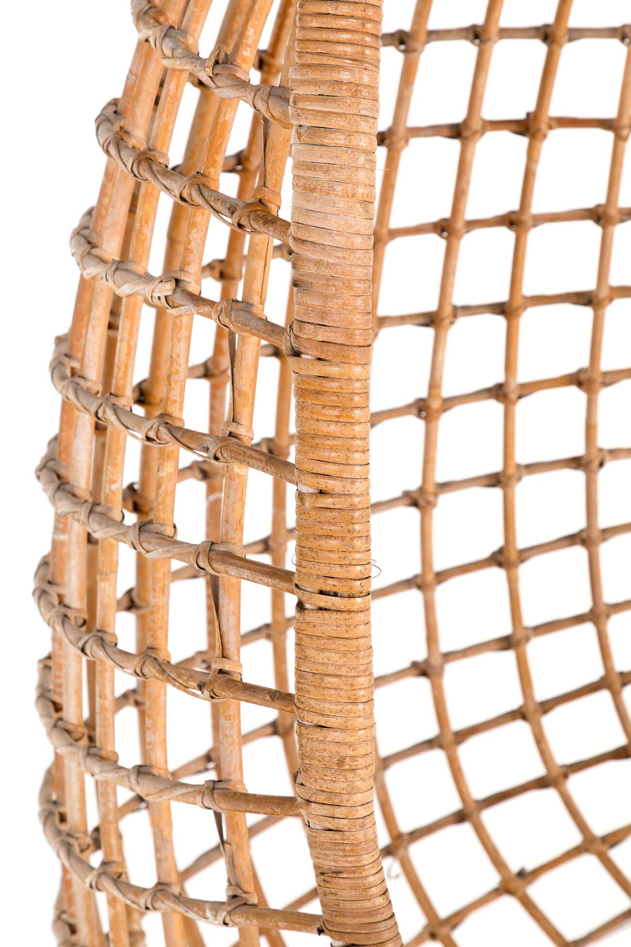 Original Hanging Bamboo Egg Chair For Sale 1