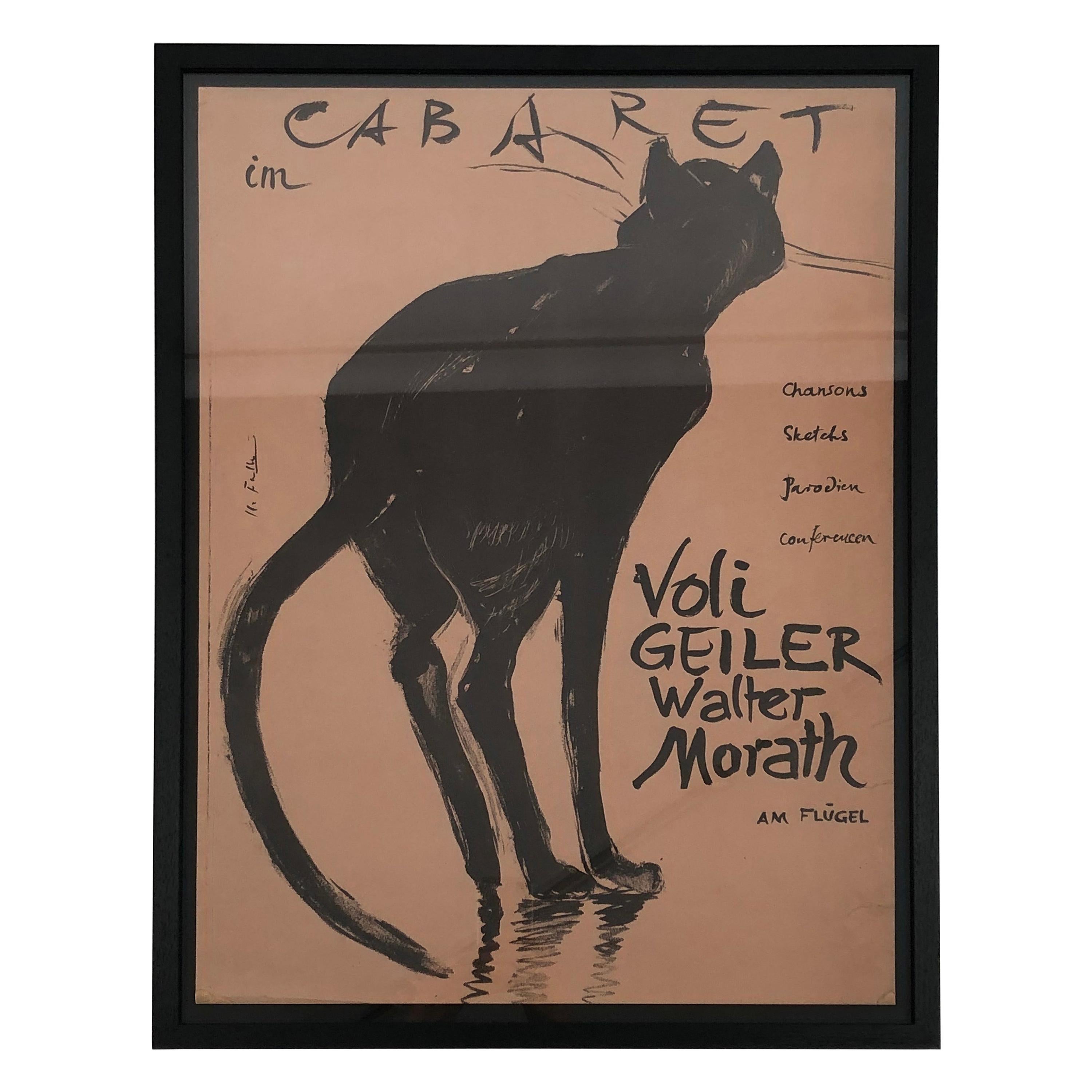 Original 1896 Chat Noir Poster By Steinlen For The Black Cat