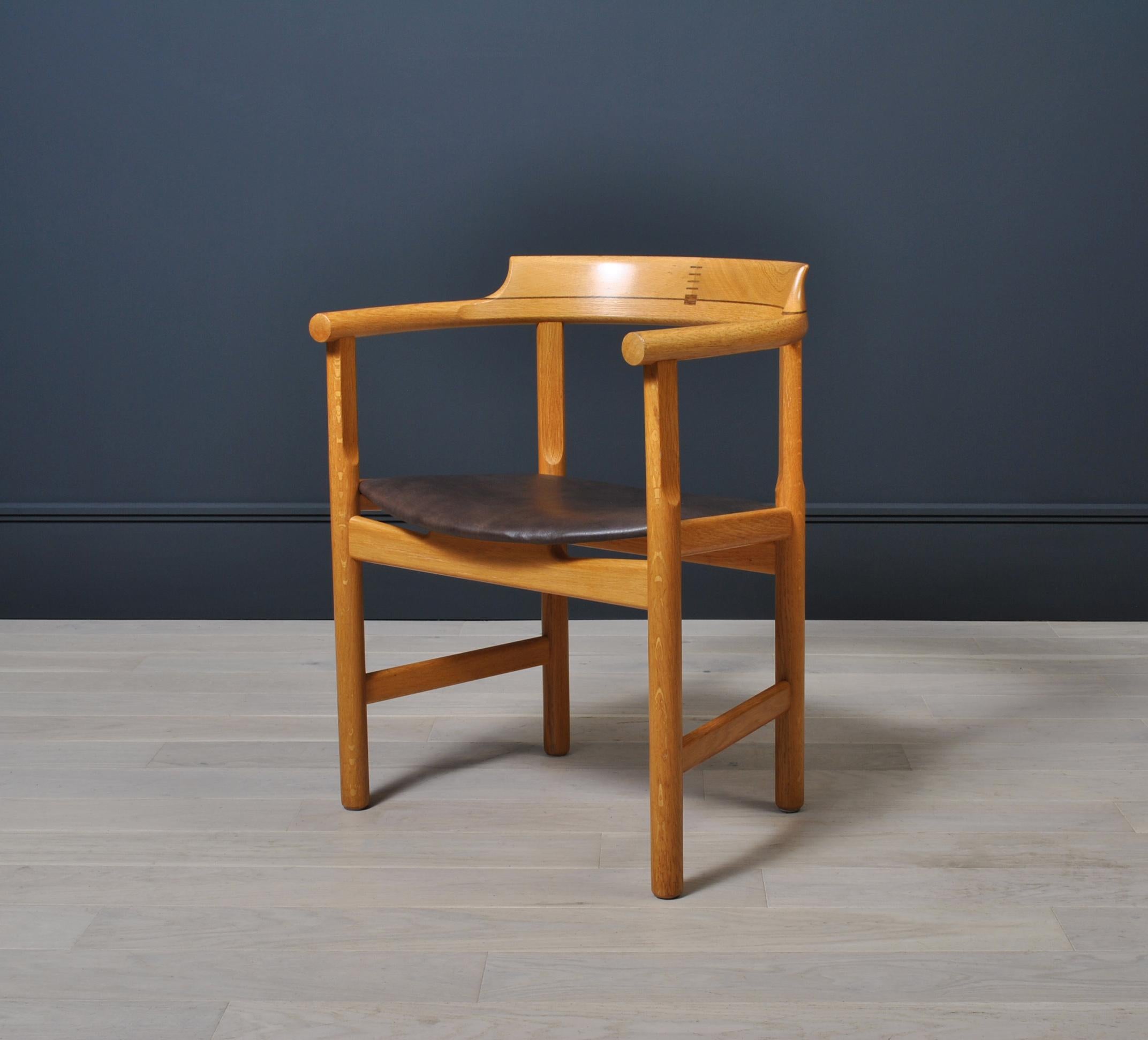 20th Century Original Hans J Wegner, Oak PP52 Chair