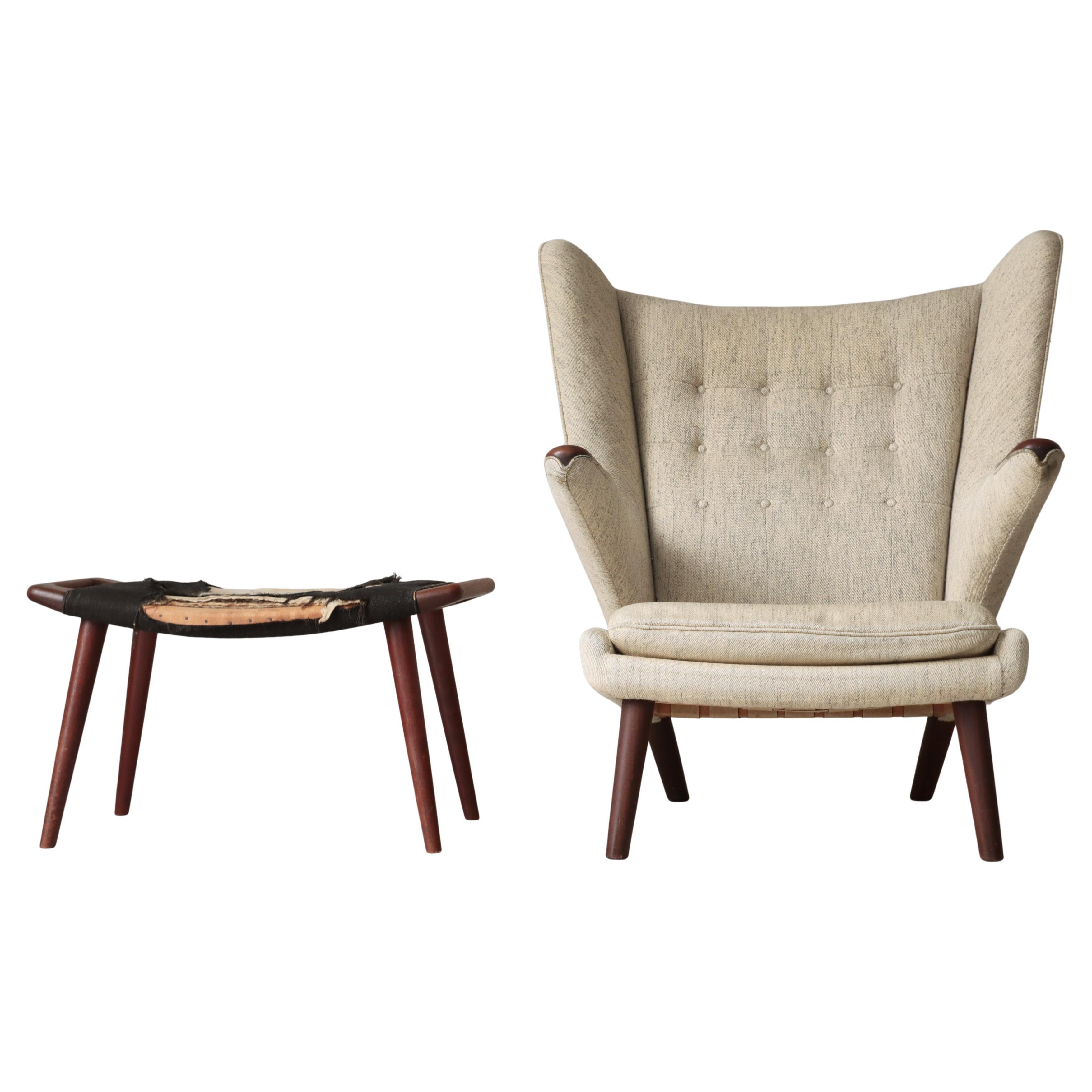 Original Hans J. Wegner "Papa Bear Chair" AP-19, Teak, AP-Stolen, 1950s Denmark im Angebot