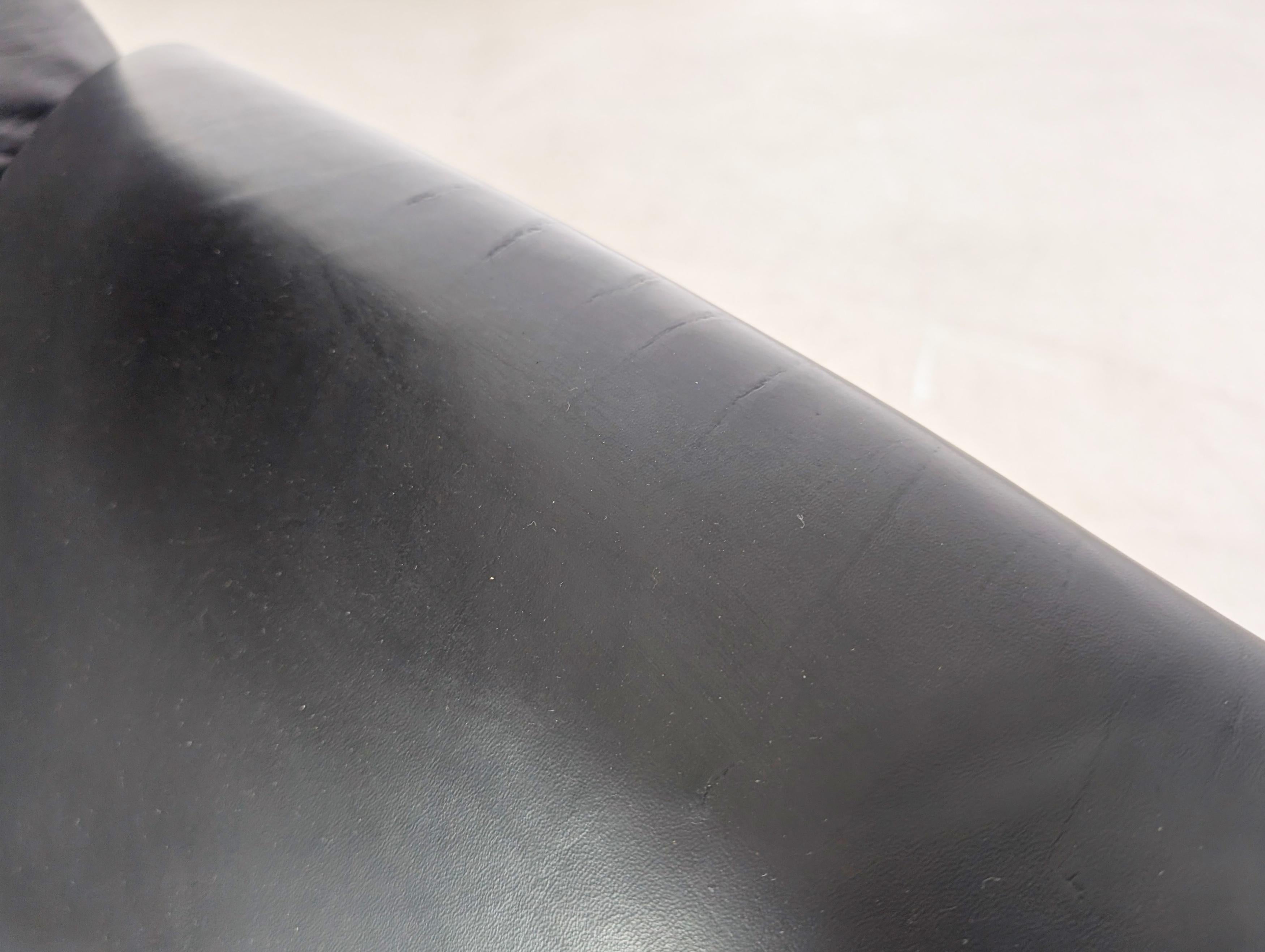 Original Hans Kaufeld Sofa Design Couch De Sede Leder schwarz im Angebot 5