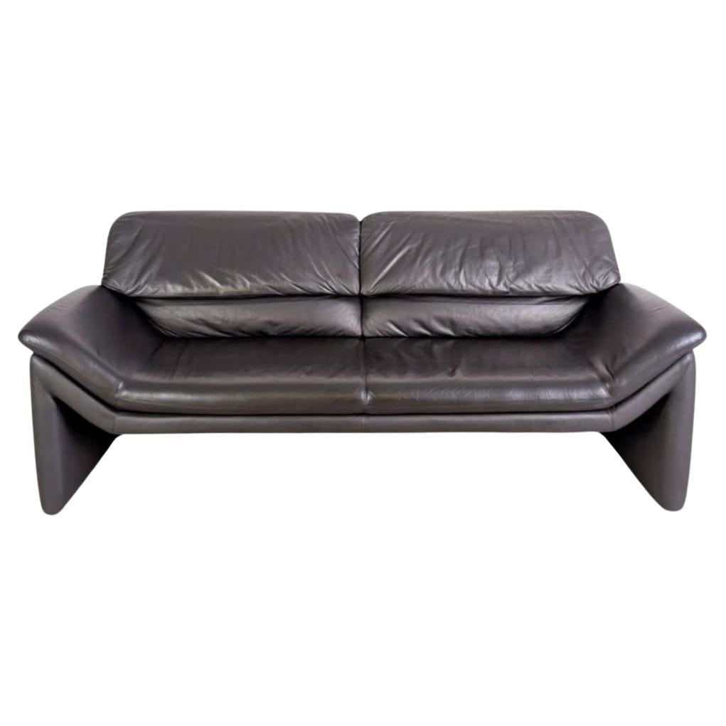 Original Hans Kaufeld Sofa Design Couch De Sede Leder schwarz