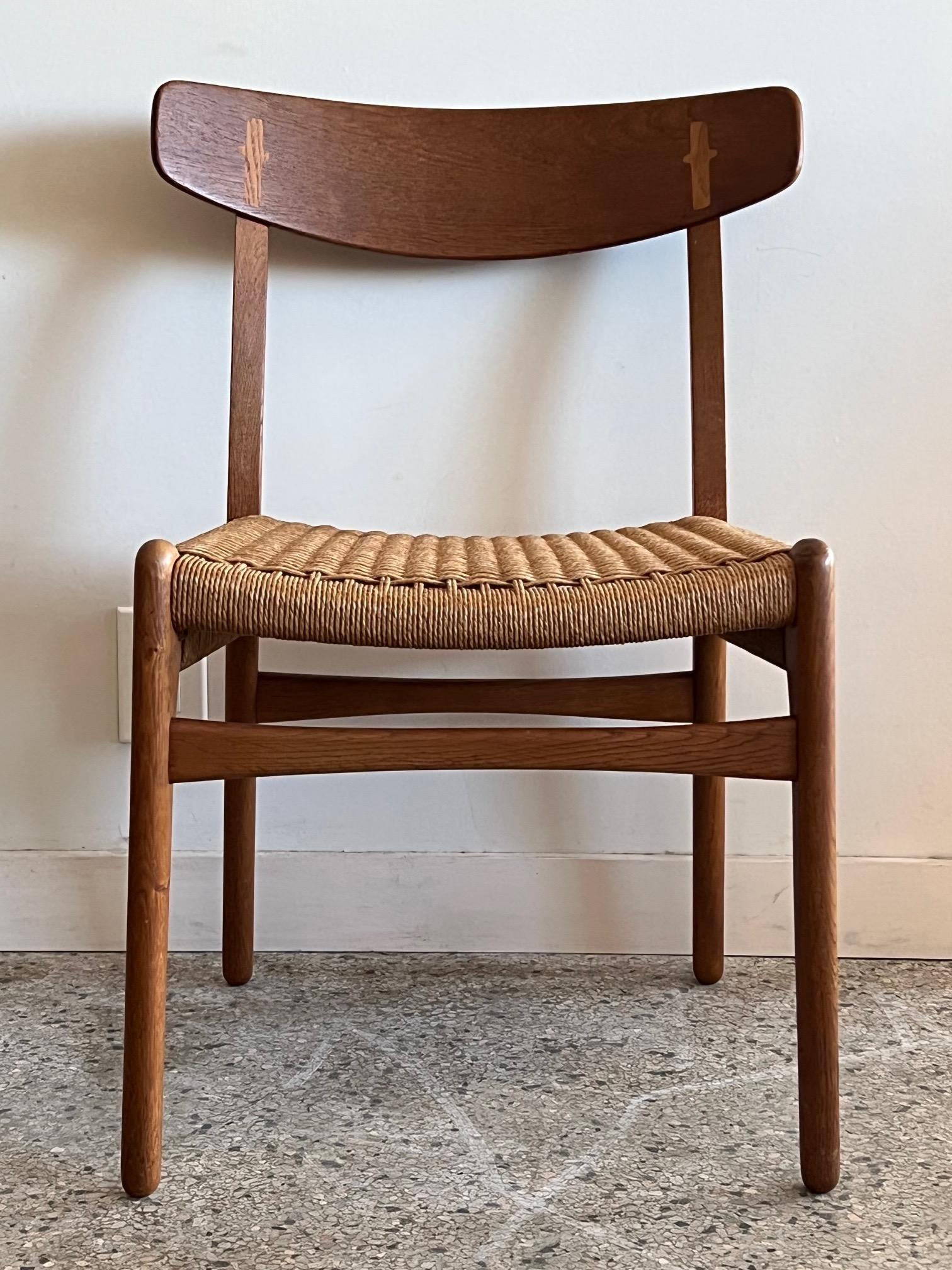 Original Hans Wegner CH 23 Stuhl (Moderne der Mitte des Jahrhunderts)