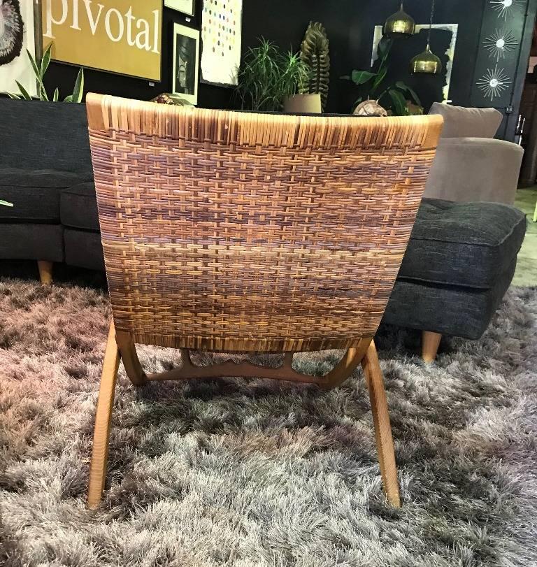 Hans Wegner Original Klassischer JH-512 Klappbarer Loungesessel, 1950er Jahre im Zustand „Gut“ im Angebot in Studio City, CA