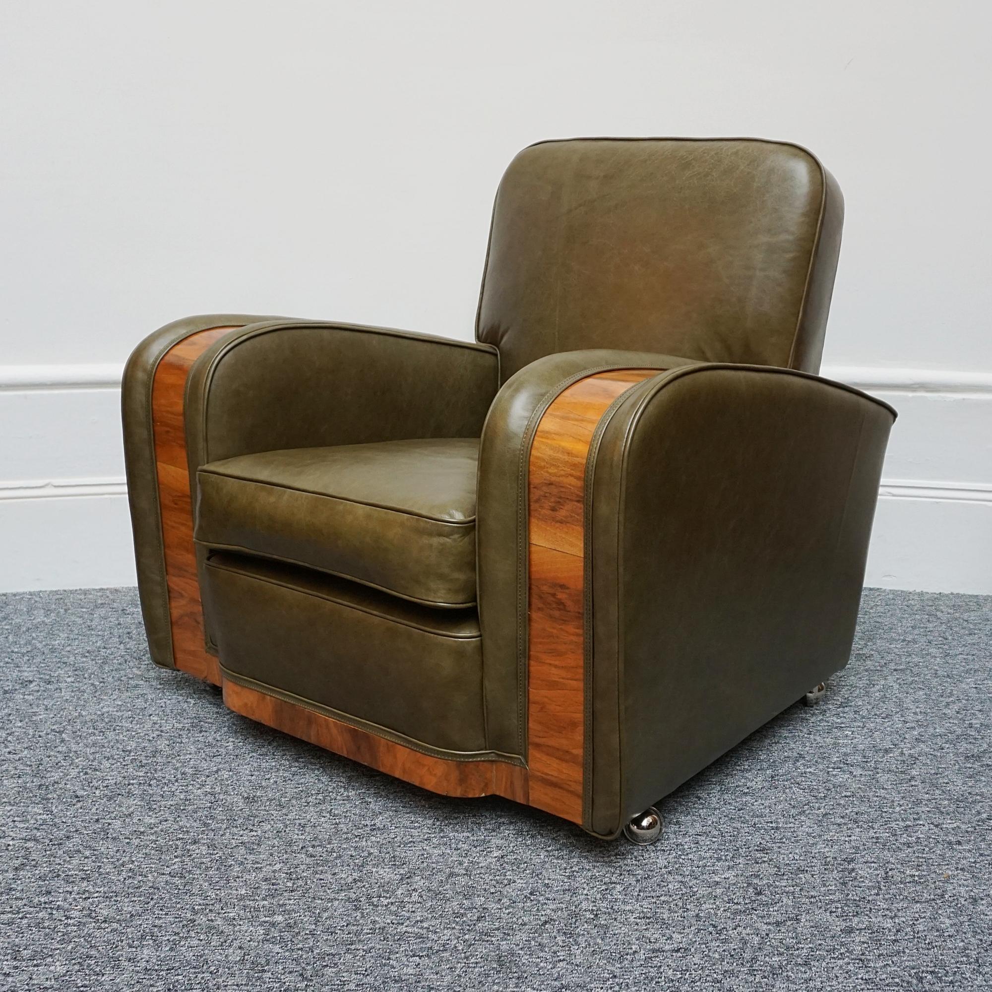 Original Harry & Lou Epstein Art Deco Tank Chairs Circa 1930 1